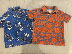 Mini Boden short sleeve summer collared towelling shirt tops size 4-6 - Picture 1 of 3
