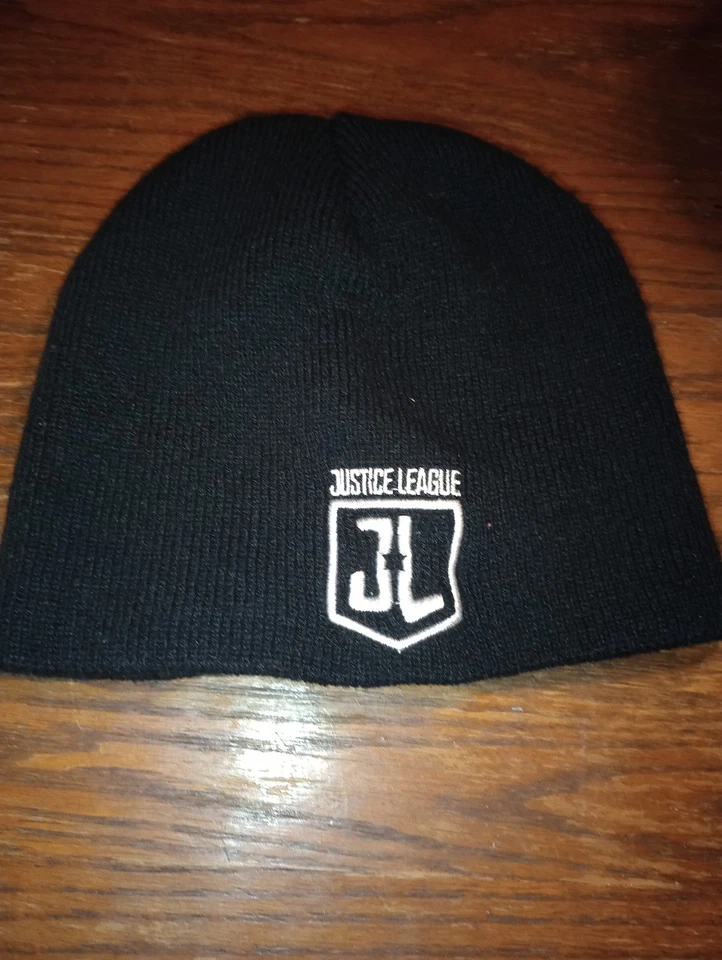 Justice League Youth Black Beanie Hat - Image 1 of 4