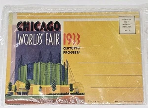FERIA MUNDIAL DE CHICAGO 1933 SIGLO DE PROGRESO POSTAL SELLADA LEER - Imagen 1 de 6