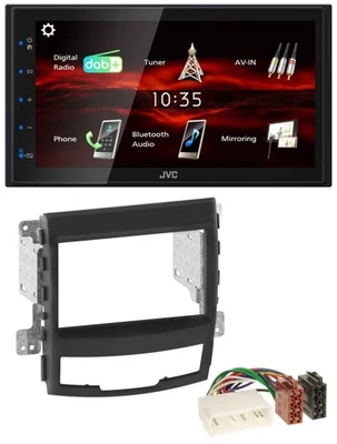 JVC USB Bluetooth MP3 DAB 2DIN Autoradio für SSangYong Korando 10-13 - Bild 1 von 4