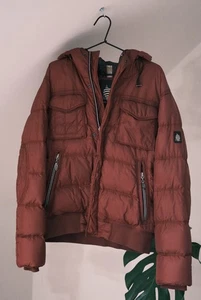 Marina Yachting Daunenjacke Herren Burgund Nylon Puffer Größe 52 - Bild 1 von 19