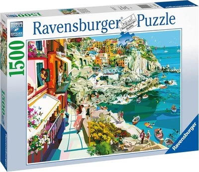 Ravensburger Romance in Cinque Terre 1500 Piece Jigsaw Puzzle - Image 1 of 4