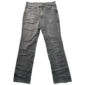 Wrangler 936WBK Jeans Herren 33x34 (passt 32x30,5) Cowboy Schnitt Schwarz Slim Fit Denim - Bild 1 von 16
