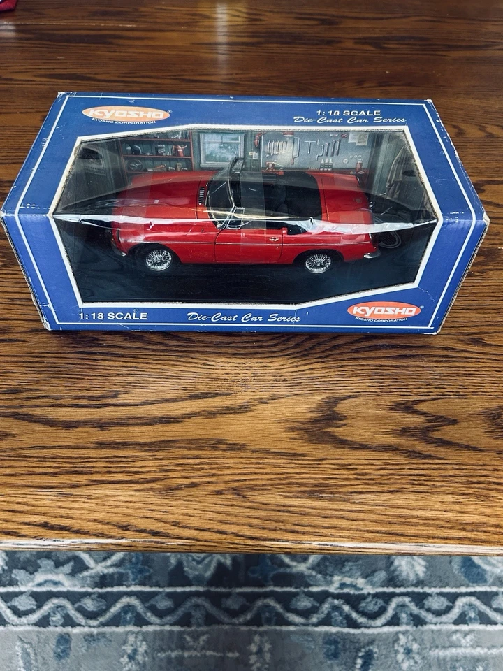 kyosho 1/18 MGB Roadster Rojo Nuevo en caja Foto 1 de 3
