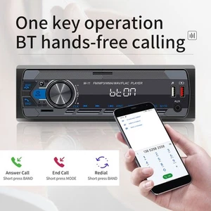 Car MP3 Player ABS Colorful Lights Mobile App Function Supports Reading TF Card - Picture 1 of 10
