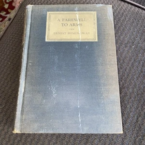 True 1st Edition A Farewell to Arms by Ernest Hemingway 2nd Print 1929 Rare - Picture 1 of 9