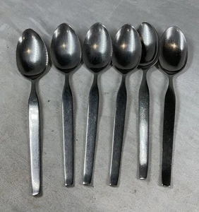 6 Vintage Viners Profile Stainless Steel 18.5 cm Dessert Spoon Cutlery Spoons - Picture 1 of 9