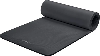 Estera de yoga Retrospec Solana 1/2" de grosor con correa de nylon para hombre 1/2 pulgada, grafito  Foto 1 de 4