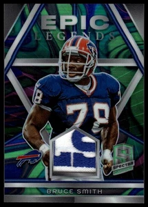2024 Panini Spectra #ELM-BSH Bruce Smith Epic Legends Materials Marble Neon #/4 - Bild 1 von 2