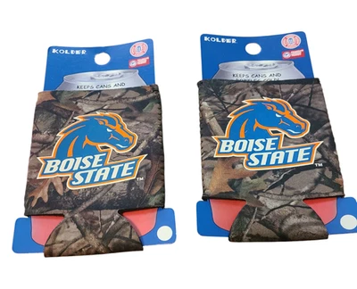 Boise State Broncos Camo 2 pack Can Holder Koozie  12oz Collapsible Foto 1 de 2