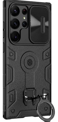 Capa Nillkin Galaxy S23 Ultra com suporte para anel, preta - Imagem 1 de 4