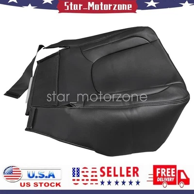 Driver Bottom Black Leather Seat Cover For 2003-2005 Dodge Ram 1500 2500 3500 Foto 1 de 4