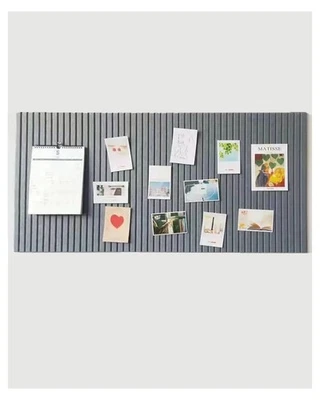 24x16 inch Dark Grey Bulletin Board Decorative Felt Pin Board for Photo Display - Image 1 of 4