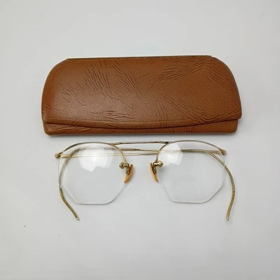 Monturas de gafas antiguas llenas de oro 12k vintage años 20 Foto 1 de 4