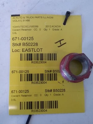 Depósito de refrigerante VIN J 11º dígito limitado compatible con 07-17 ACADIA 3523004 Foto 1 de 4