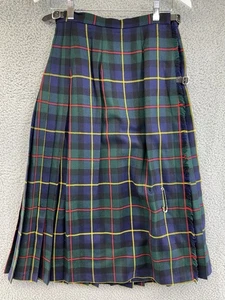 VINTAGE BROOKS BROTHERS CLASSIC TARTAN PLAID WOOL KILT Size 10 POG - Picture 1 of 9