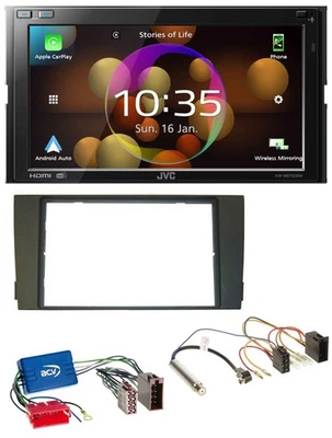 JVC DAB MP3 2DIN Bluetooth USB Autoradio für Audi A6 C5 01-05 Aktivsystem Mini-I - Bild 1 von 4