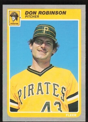 1985 Fleer Don Robinson #475 Pittsburgh Pirates - Image 1 of 2