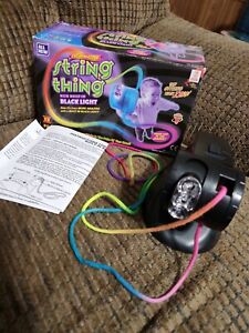 The Amazing String Thing Toy Orange With Black light Multicolored String Works 