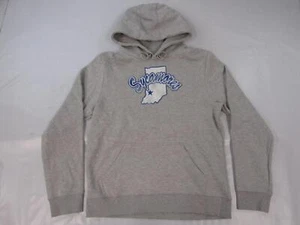 New Indiana State Sycamores Mens Size M Medium Gray Hoodie w/ Distressed Print - Picture 1 of 3