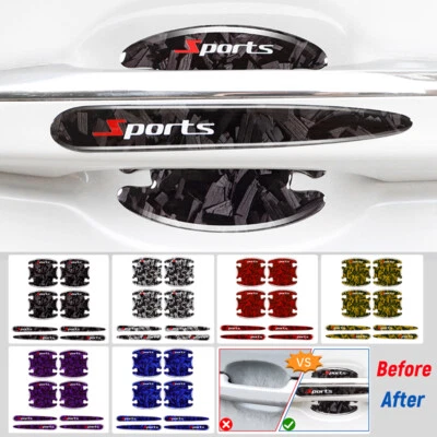 Acessórios adesivos decorativos alça de filme protetor contra arranhões tigela porta automática carro - Imagem 1 de 4