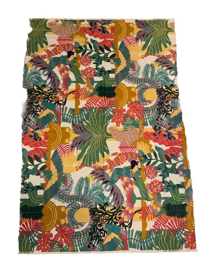 Cecilia Pettersson Slogsfibbla Tela Colibrí Tucán 60” X 40.5” Remanente Foto 1 de 4