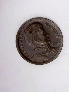 1943 Chile 1 Peso - UNC - Picture 1 of 2