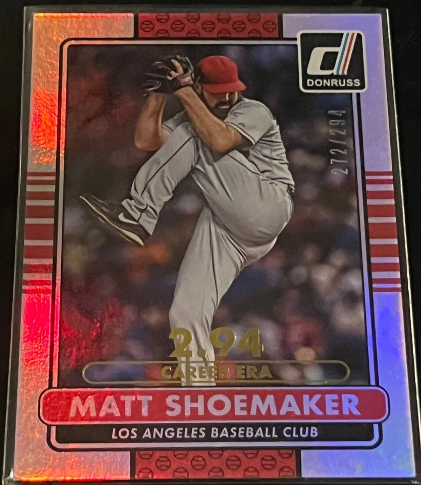 MATT SHOEMAKER 2015 DONRUSS PROOF SP /294 - Image 1 of 1