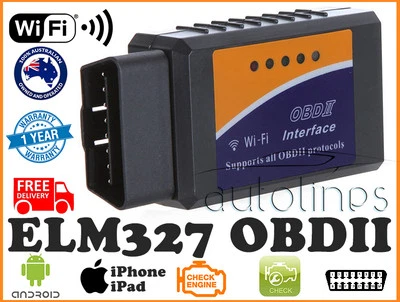 ELM327 OBDII OBD2 WiFi Car Diagnostic Scanner Scan Tool iPhone Android Fits AUDI - image 1 of 4