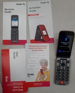 GreatCall Flip - 16GB - Red Flip Phone - Picture 1 of 2