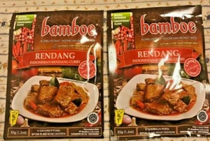 Lot PK 2 Bamboe Bumbu Instant Indonesian Recipe Spices - RENDANG Curry 1.2oz/ea - Picture 1 of 1