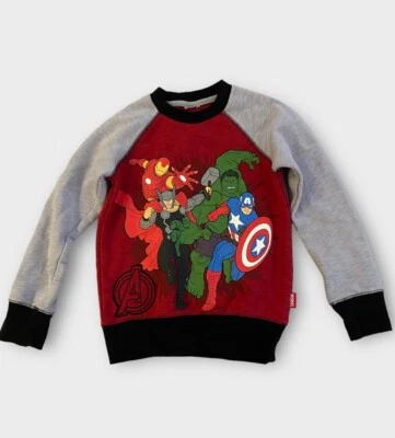 Sudadera Marvel Niños Jóvenes Disney Vengadores Cómic Iron Man Thor Hulk Foto 1 de 4