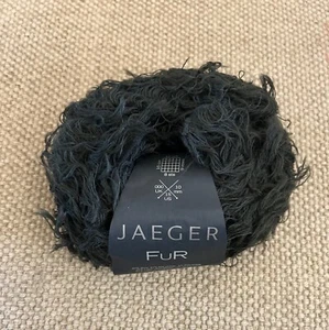 Jaeger Fur Wool/Mohair Chunky Yarn Color Black Made In England New - Picture 1 of 3