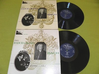 Badura-Skoda Plays Bach Partitas 1 & 2 1957 Westminster XWN 18376/7 ED1 2xLP NM - Image 1 of 4