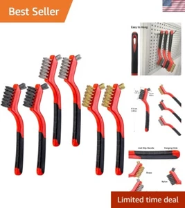 Versatile 6-Pc Wire Brush Kit – Stainless Steel, Brass & Nylon Brushes - Picture 1 of 9
