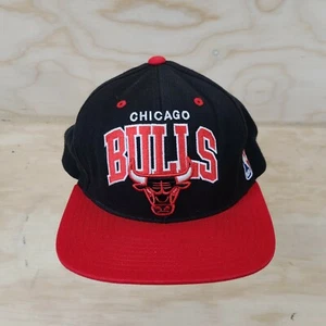 Mitchell & Ness Chicago Bulls Red Black Hat Snapback Adjustable  - Picture 1 of 7
