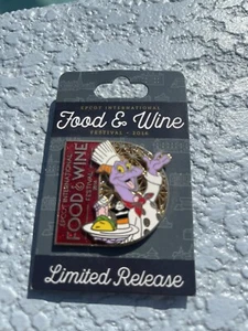 Disney Figment Epcot Food & Wine Festival Chef Figment Limited Release Logo Pin - Picture 1 of 4
