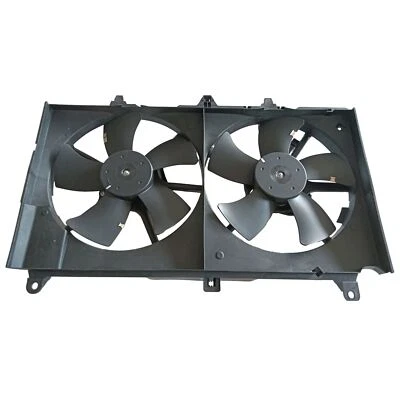 Conjunto de motor de lâmina de ventilador de refrigeração radiador duplo 2003-2008 compatível com Infiniti FX35 - Imagem 1 de 4