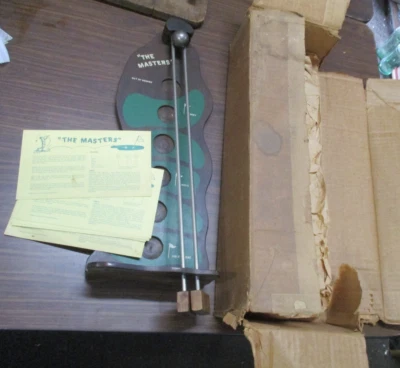 Vintage "The Masters" Wood Board with Rolling Ball "Golf" Themed Game - Image 1 of 4