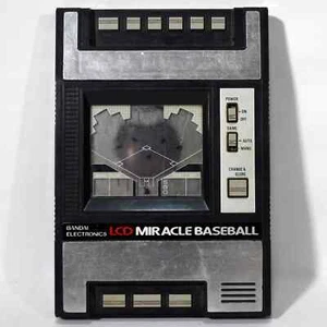 Vintage Bandai Electronics LCD MIRACLE BASEBALL Game Tabletop For Parts 0322! - Picture 1 of 2