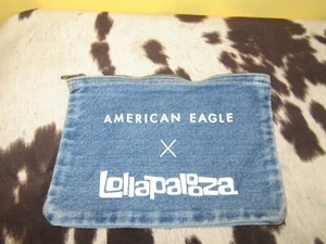 American Eagle X Lollapalooza Lineup Concert Festival Denim Purse/Wallet - Picture 1 of 2