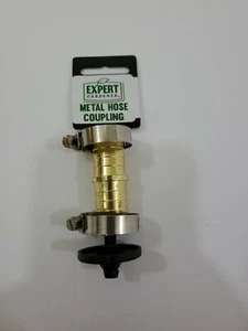 Garden Hose Joint Connector 1/2" With Clamps  Metal Hose Coupling  - Picture 1 of 2