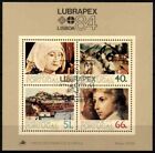 Portugal 1984 Art, Paintings, Lubrapex Lisbon, Minisheet Vfu / Cto