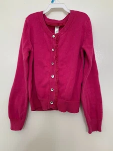 Cherokee Girl’s Sz S/P (6/6X) Pink Button Up Cardigan Sweater sparkly buttons - Picture 1 of 5