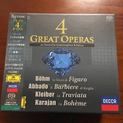 ESOTERIC SACD / CD Hybrid 4 GREAT OPERAS 9CD BOX Box set from Japan NEW - Image 1 of 3