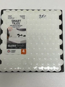 Vinyl 4 Pack Peel and Stick Kitchen and Bathroom Wall Tile Backsplash - Picture 1 of 8