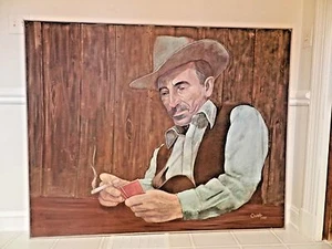 MARLBORO MAN ~ORIGINAL ART PAINTING SIGNED CAVALLO ~GIGANTIC, STUNNING! 5'x4'~ - Picture 1 of 6