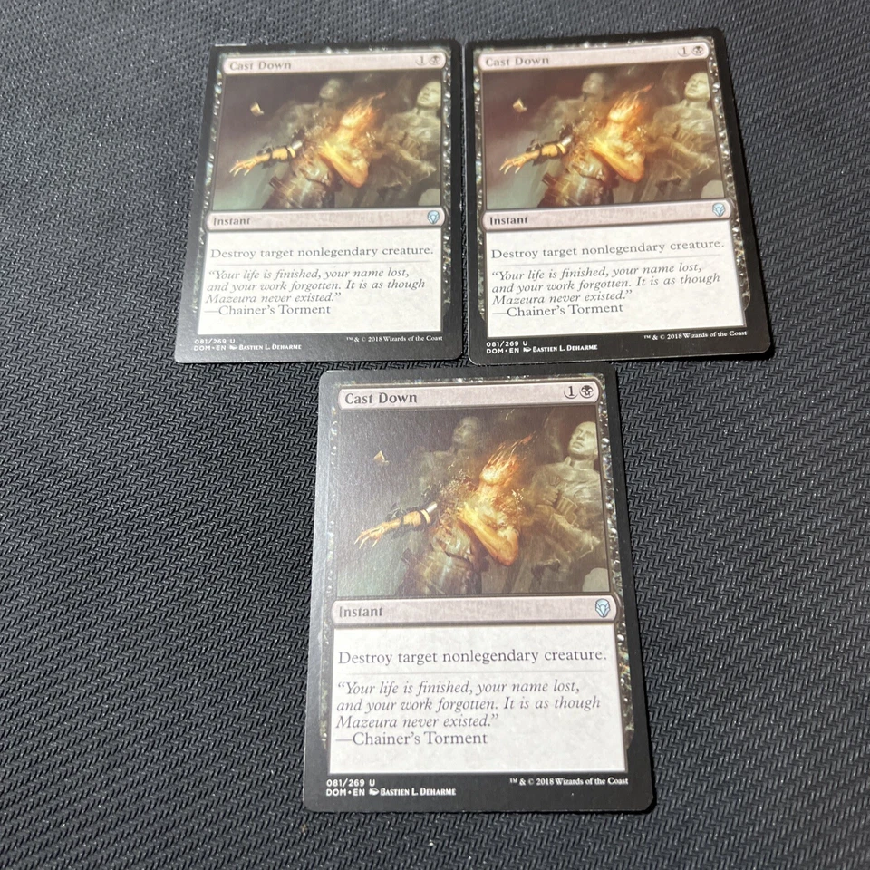 Cast Down Magic The Gathering Mtg Dominaria Card 3 - Image 1 of 4