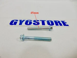 M6 / 6mm x 45mm FLANGE BOLTS *2 PACK* FOR SCOOTERS ATVS UTVS KARTS - Picture 1 of 3