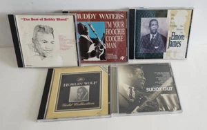 5/Lot Blues Music CD's Bobby Bland Muddy Waters Howlin Wolf Elmore James Buddy - Picture 1 of 11